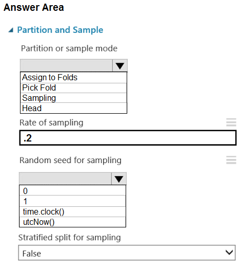 Partition and sample azure hot sale ml